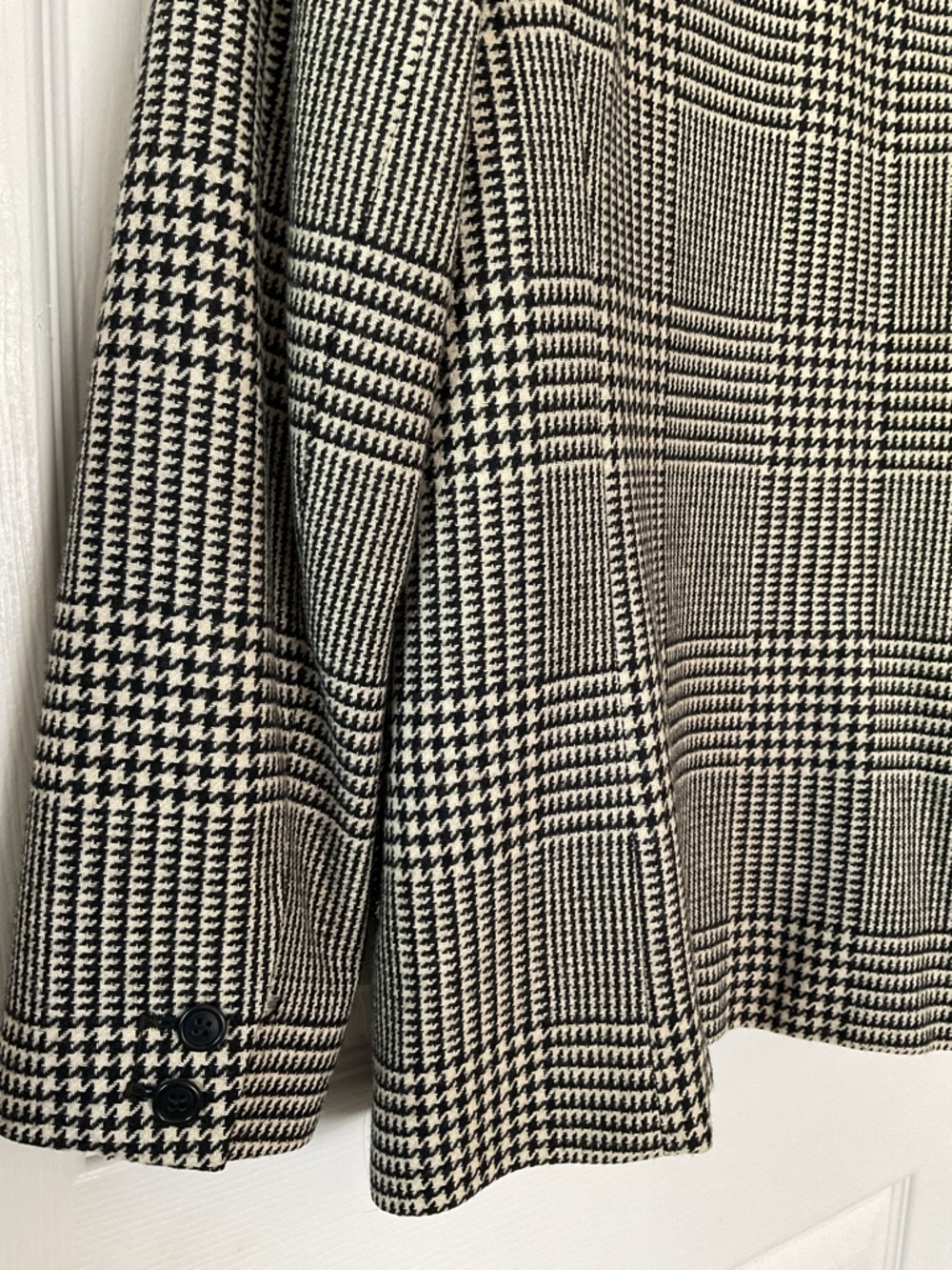 Liz Claiborne Houndstooth Blazer Women Size 4 Wool Blend Classic Jacket - Picture 5 of 10